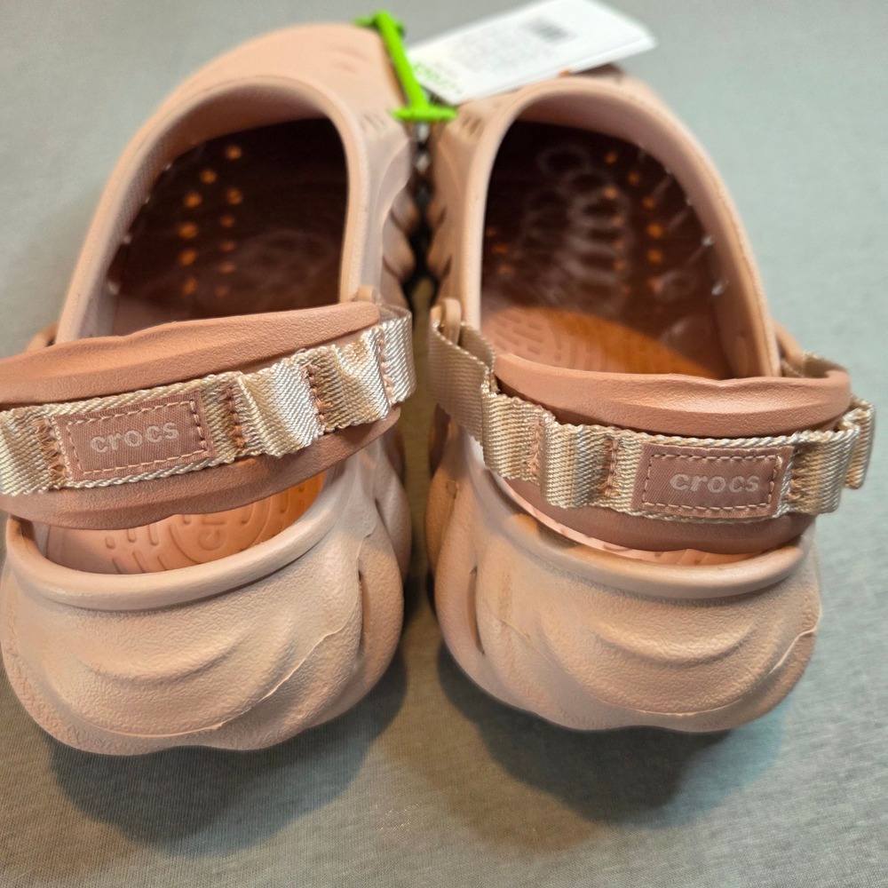 Crocs Echo Clog Pink clay Women 8 Men 6 Sporty Molded Slip On 207937-6TY NEW - Picture 3 of 5